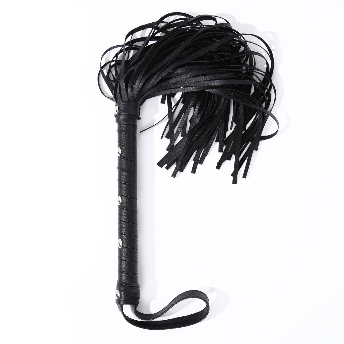 Látigo de cuero BDSM – Flogger con mango con púas para mujeres y parejas