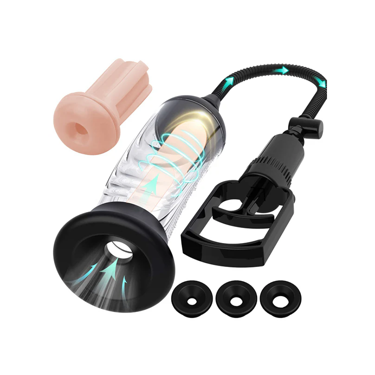 Kit de bomba para pene - 3 fundas y accesorios