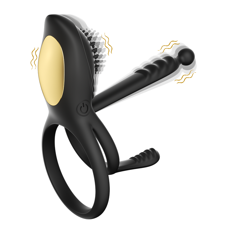 Anillo vibrador 2 en 1 con estimulación clitoriana