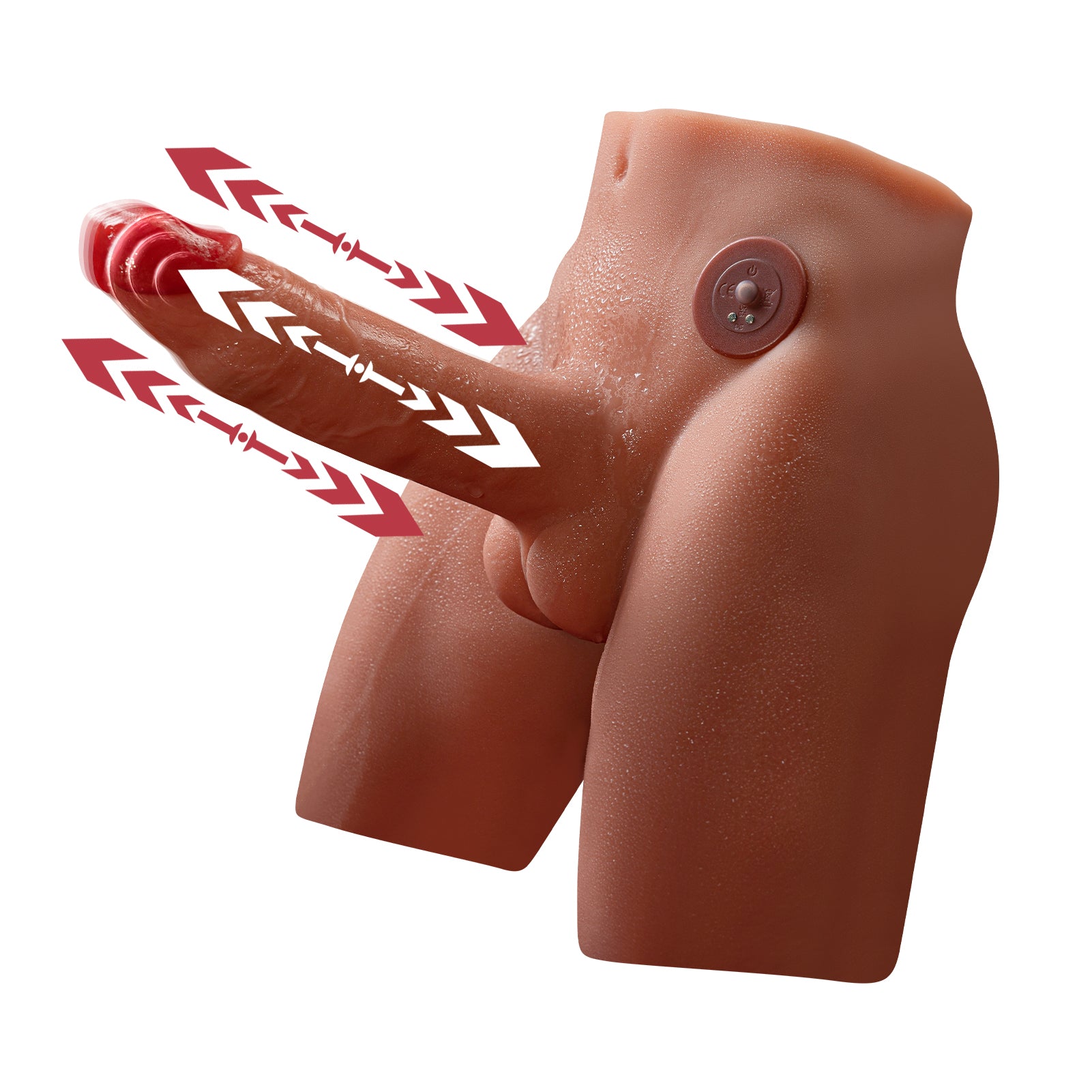 9 LB 6.7-Pulgadas Torso Masculino Realista con Diseño de Consolador Realista