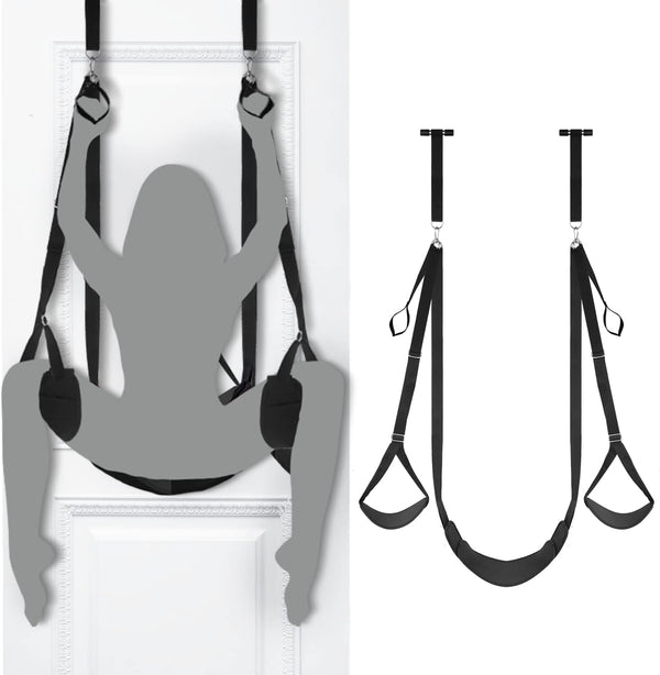 SEXY SLAVE Columpio de Puerta con Asiento – Eslinga de Bondage Personalizable para Parejas