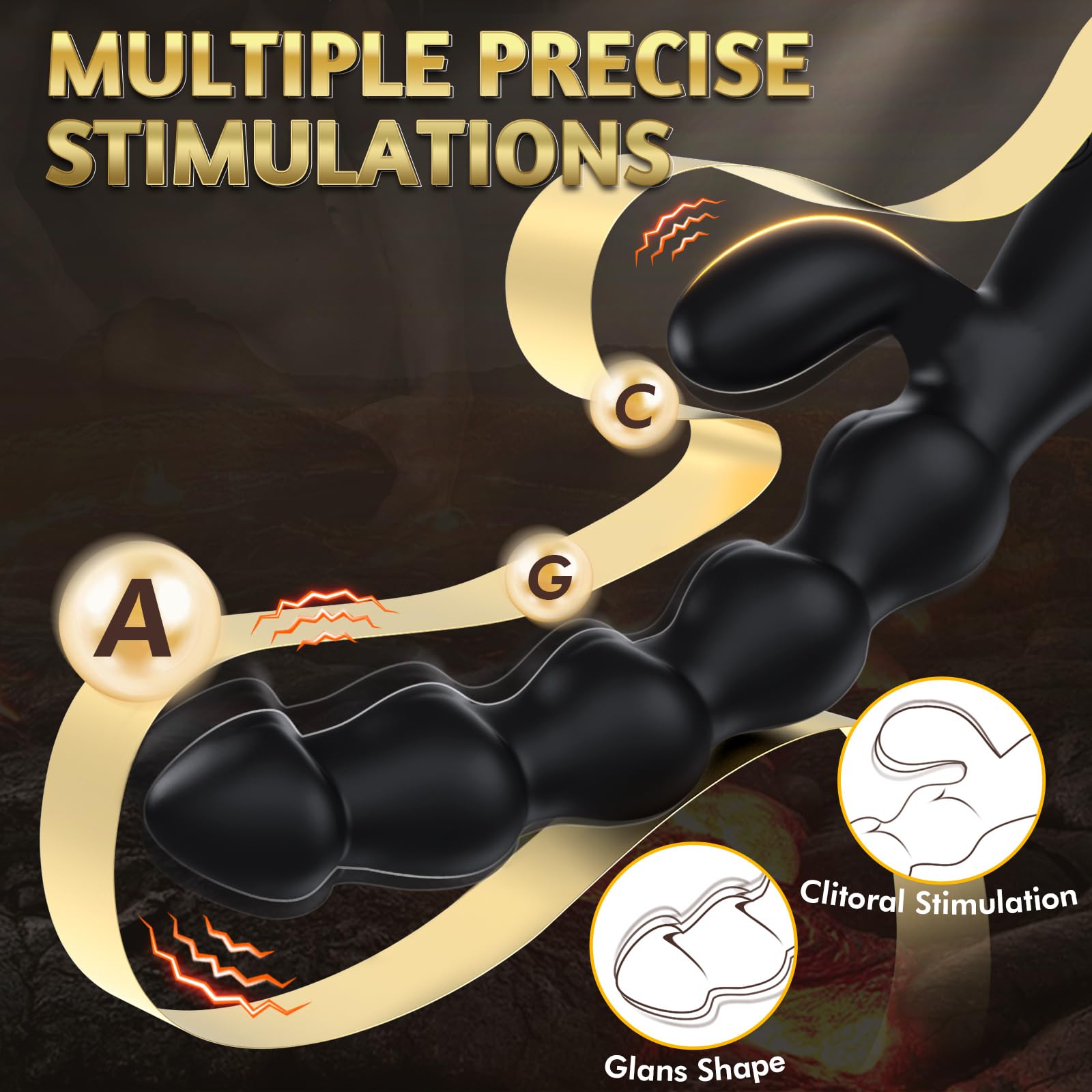 Vibrador de cuentas anales - 2 motores