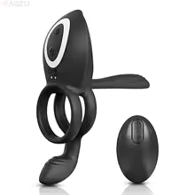 Juguete sexual masculino – Anillo vibrador para el pene, control remoto y estimulación del punto G