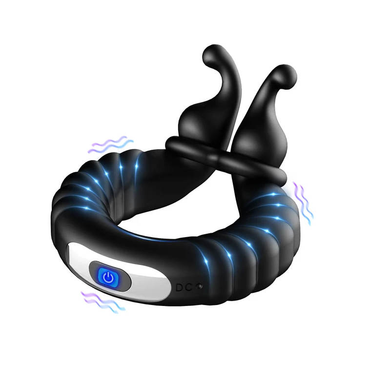 Anillo vibrador para el pene con pulgar