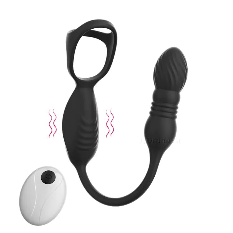 Masajeador de Próstata Vibratorio Portátil - 10 Vibraciones y Control Remoto