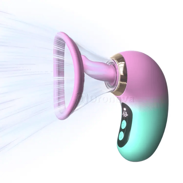 Vibrador de succión 5 en 1 con pantalla LCD