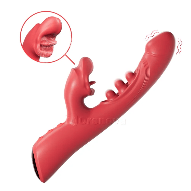 Vibrador 3 en 1 para besar y triple toque – Placer clitorial y del punto G