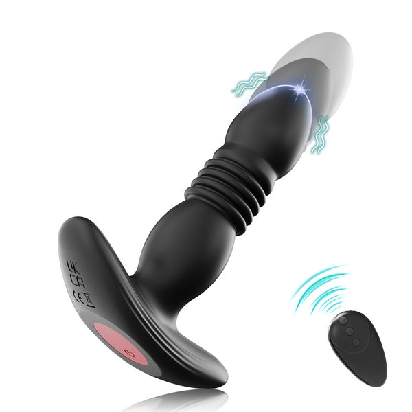 Plug Anal Vibrador Expansible de Velocidades Múltiples con Control Remoto