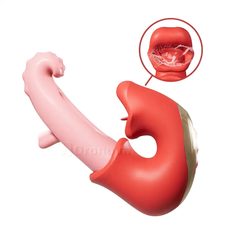 Vibrador de clítoris aleteante – Funciones de lamido y provocación, impermeable