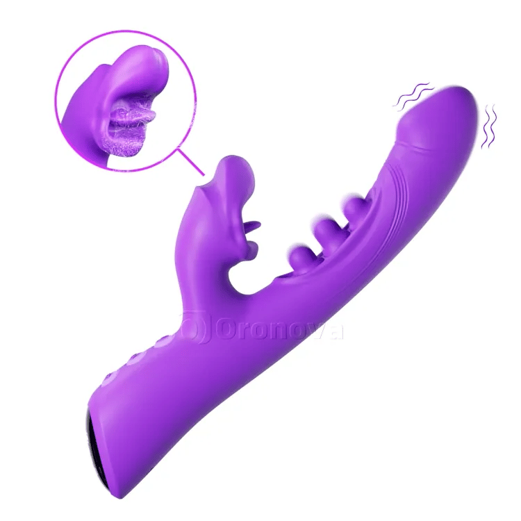 Vibrador 3 en 1 para besar y triple toque – Placer clitorial y del punto G