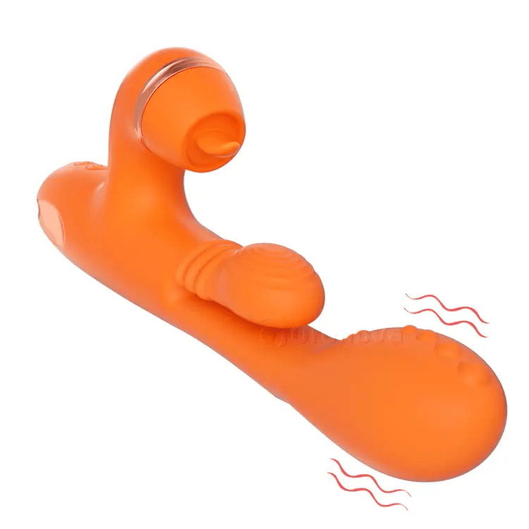 Potente vibrador para el punto G con acción de masaje profunda