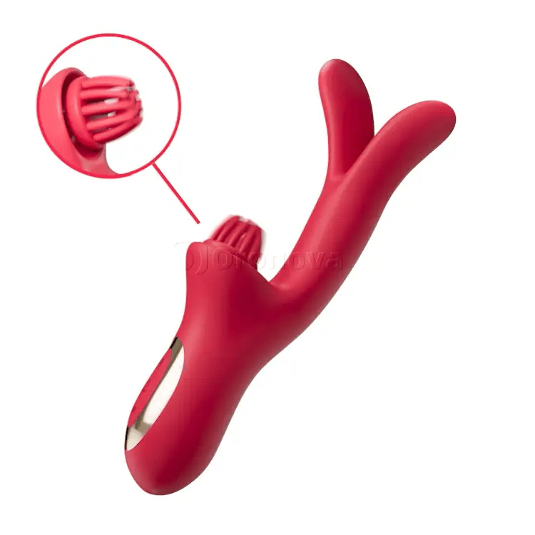 Vibrador Conejo 3 en 1 Come-Hither con Vibración Cosquilleante