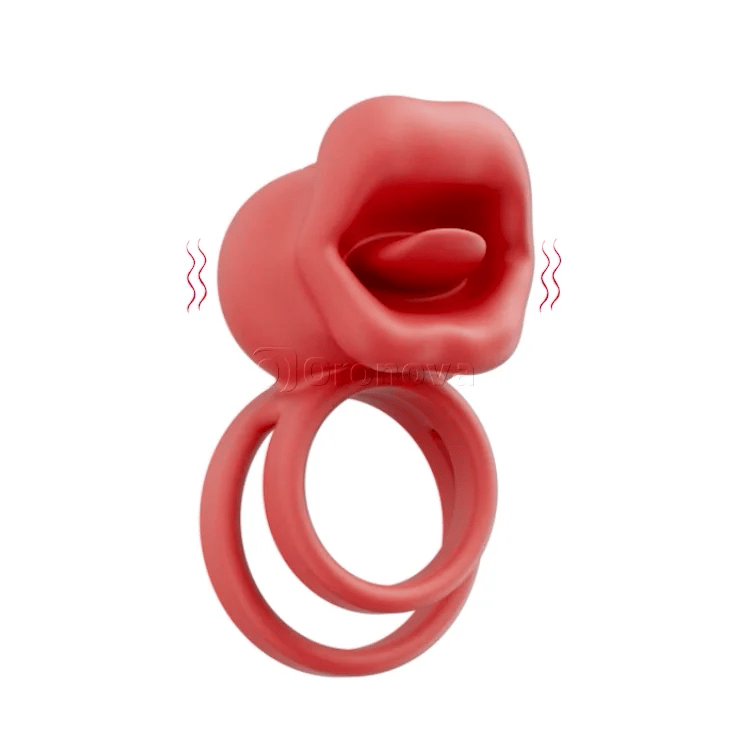 Anillo vibrador para pene con vibración en la boca
