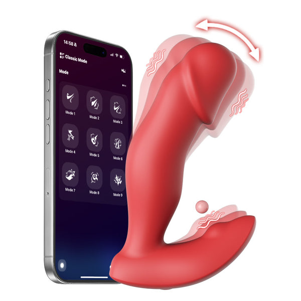 Vibrador de Bragas Portátil Controlado por APP con 9 Modos de Vibración