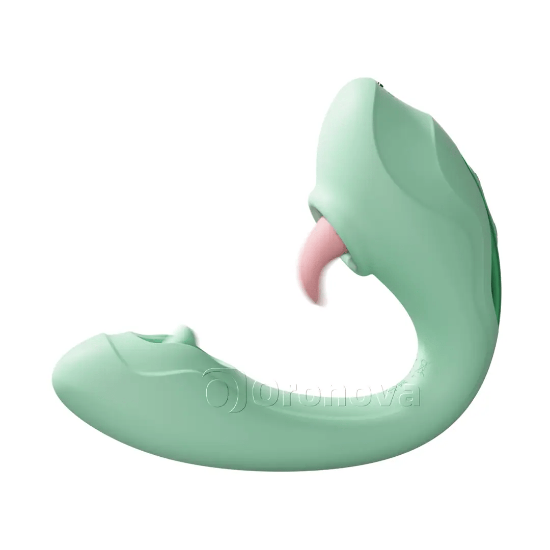 Vibrador 2 en 1 de lengua y golpeteo – Estimulación del clítoris con lamidos, 7 modos de lamido y 7 de golpeteo