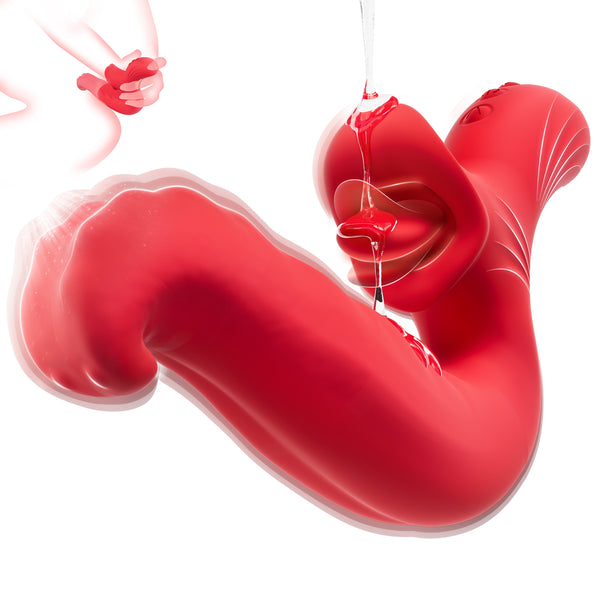 Vibrador de lengua giratoria – 10 modos para estimulación clitoriana y de pezones