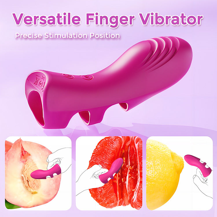 Vibrador de dedo versátil y silencioso