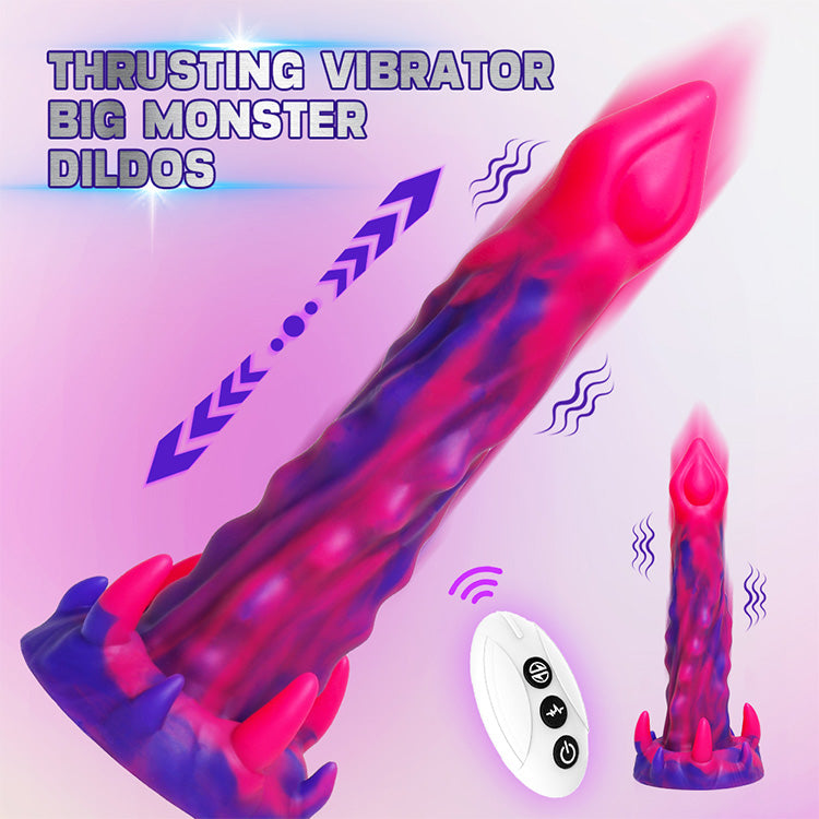 Dildo monstruo propulsado controlado a distancia de 9.25 pulgadas