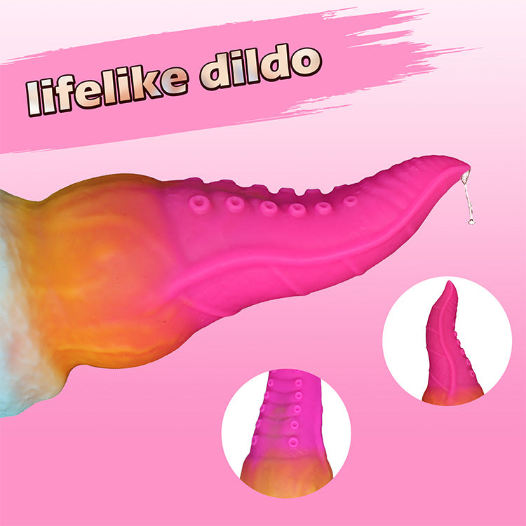 Consolador de tentáculo de pulpo realista con textura realista