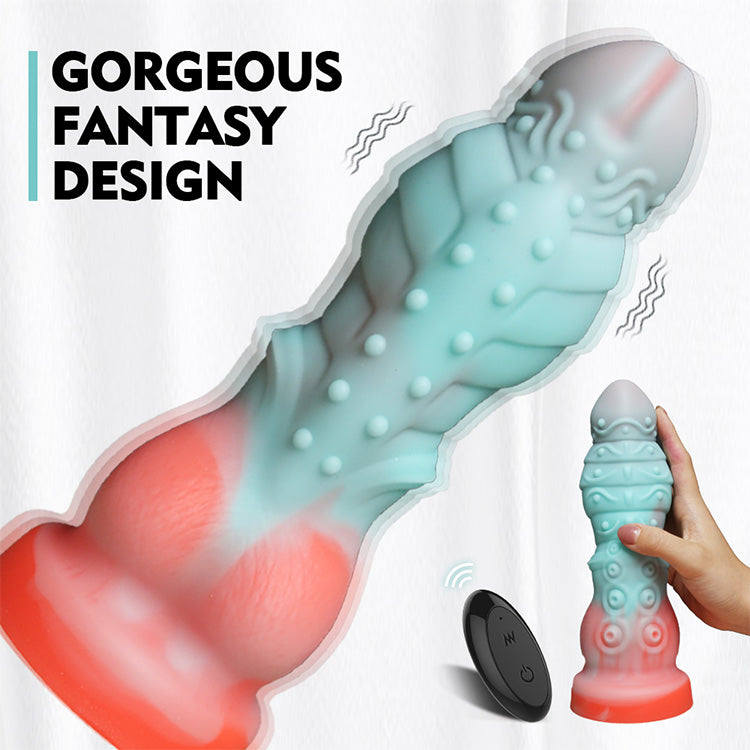 6.30 inch 16 cm Poseidon Pulse Mando a distancia Dildo
