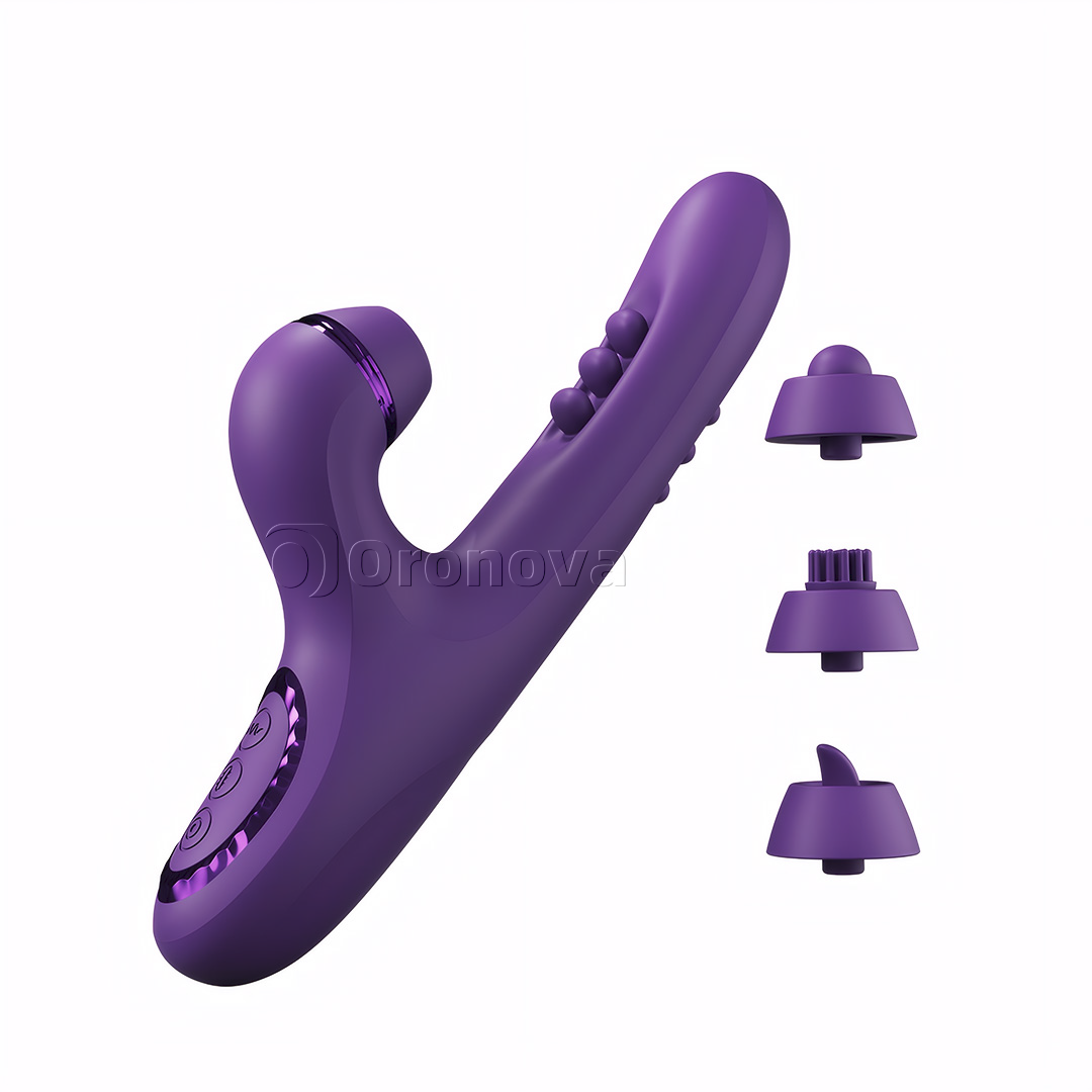 Masajeador multifuncional 3 en 1|30 modos y 4 accesorios intercambiables