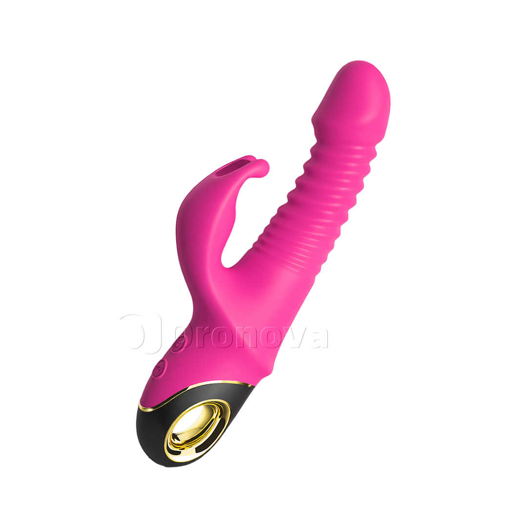 Vibrador 3 en 1 de empuje y rotación con 9 modos de rotación. Posibilidades infinitas.
