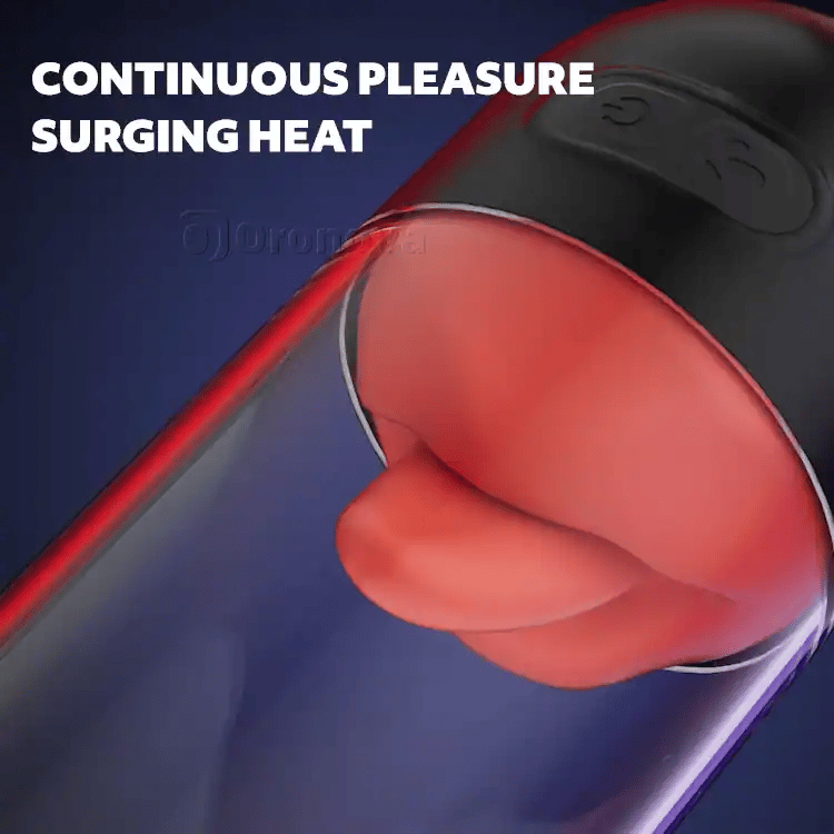 Masturbador masculino controlado por app - Lengua lamiendo y vibración