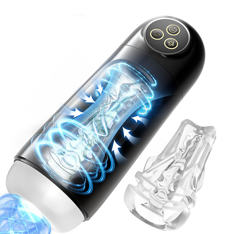 Masturbador masculino automático – 9 modos de succión y vibración con función de remolino