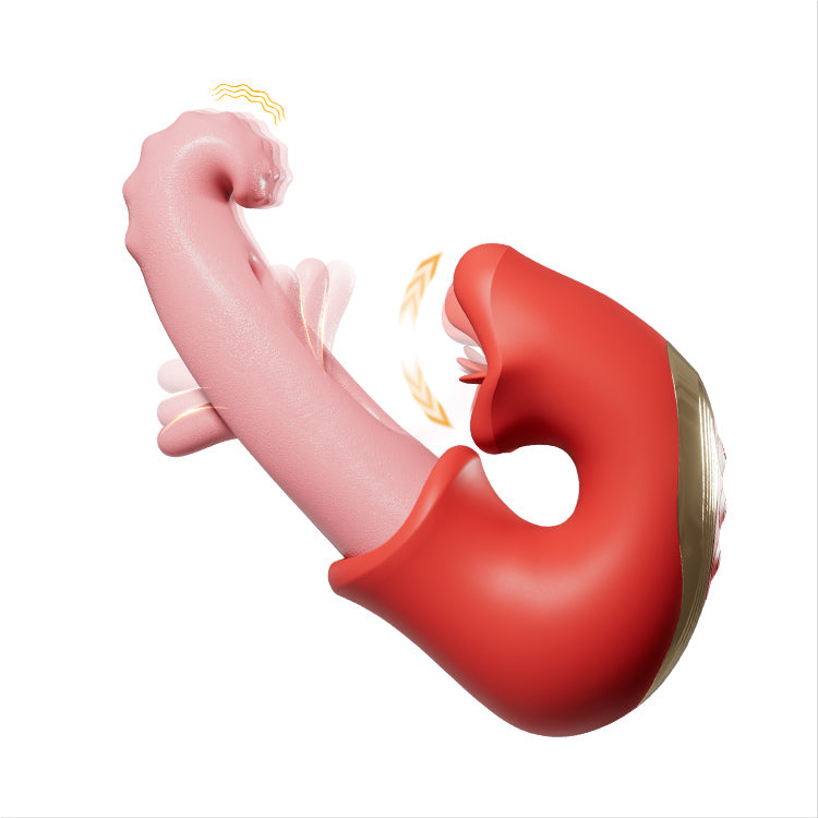 Vibrador de clítoris aleteante – Funciones de lamido y provocación, impermeable