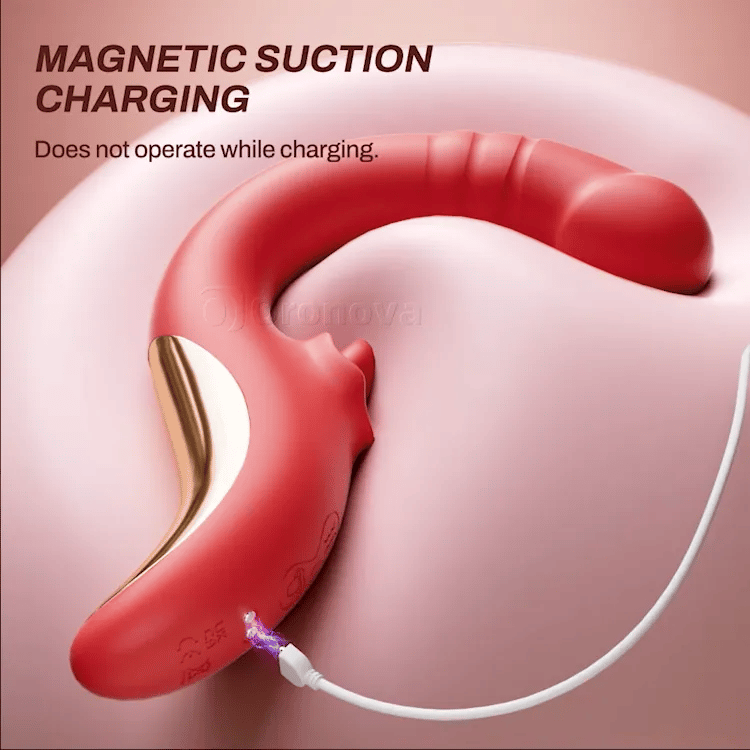 Vibrador para punto G Licking - Empuje y vibración