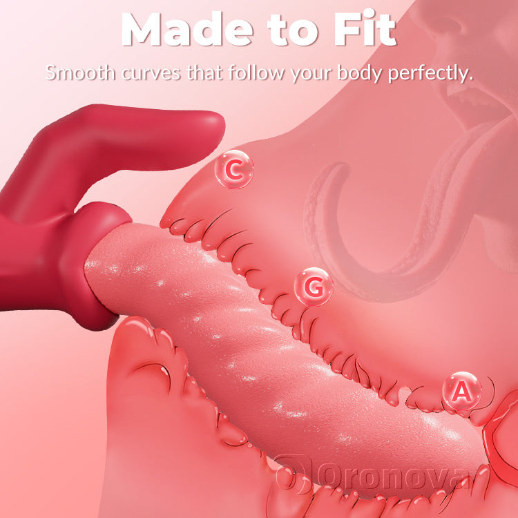 Vibrador de empuje peristáltico – Giro, estimulación clitoriana, impermeable