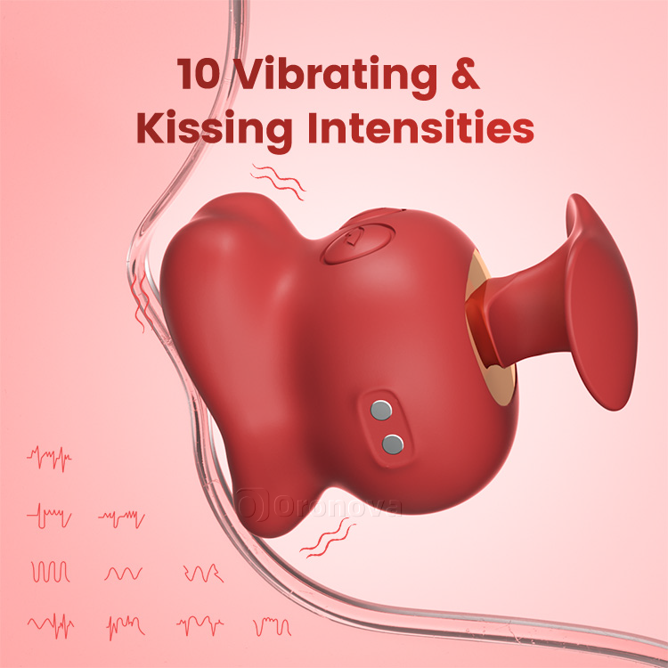 Vibrador de agarre para dedo - 10 besos y vibraciones