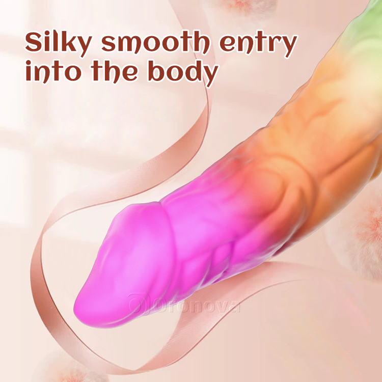 Dildo realista de silicona de 8 pulgadas 21cm con base de succión fuerte