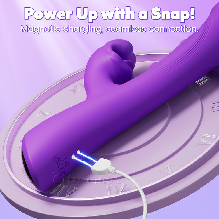 Vibrador 3 en 1 para Besos y Triple Toque – Placer Clitorial y Punto G