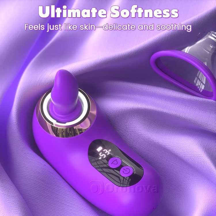 Vibrador de succión 5 en 1 con pantalla LCD