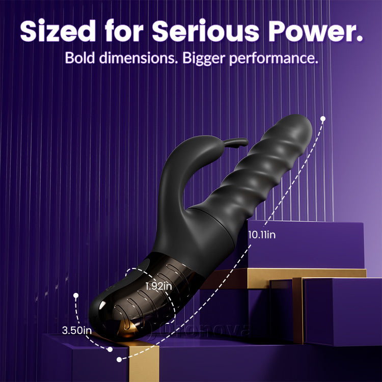 Vibrador giratorio y de empuje 360 ° – Estimulador dual de motor para punto G y clítoris