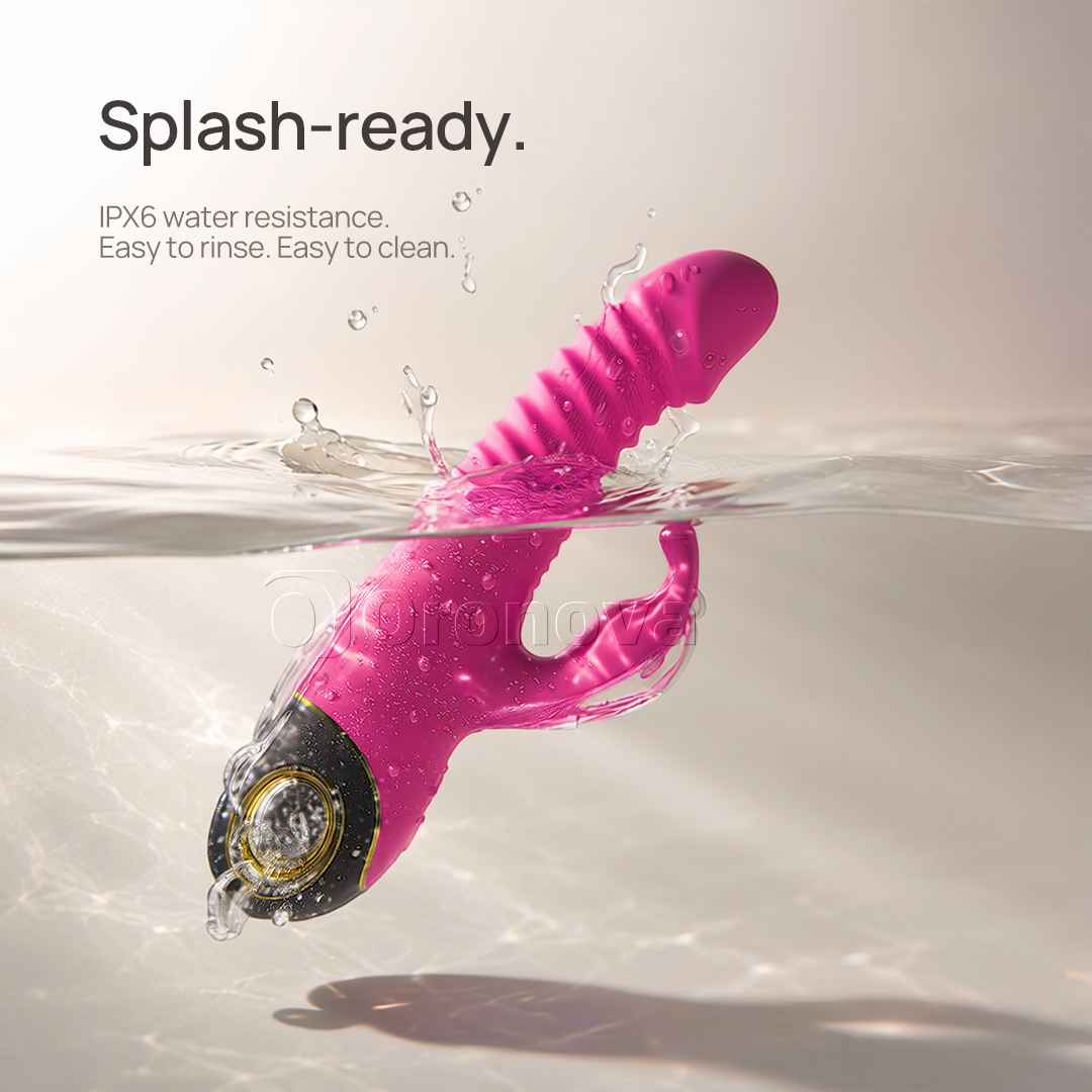 Vibrador 3 en 1 de empuje y rotación con 9 modos de rotación. Posibilidades infinitas.