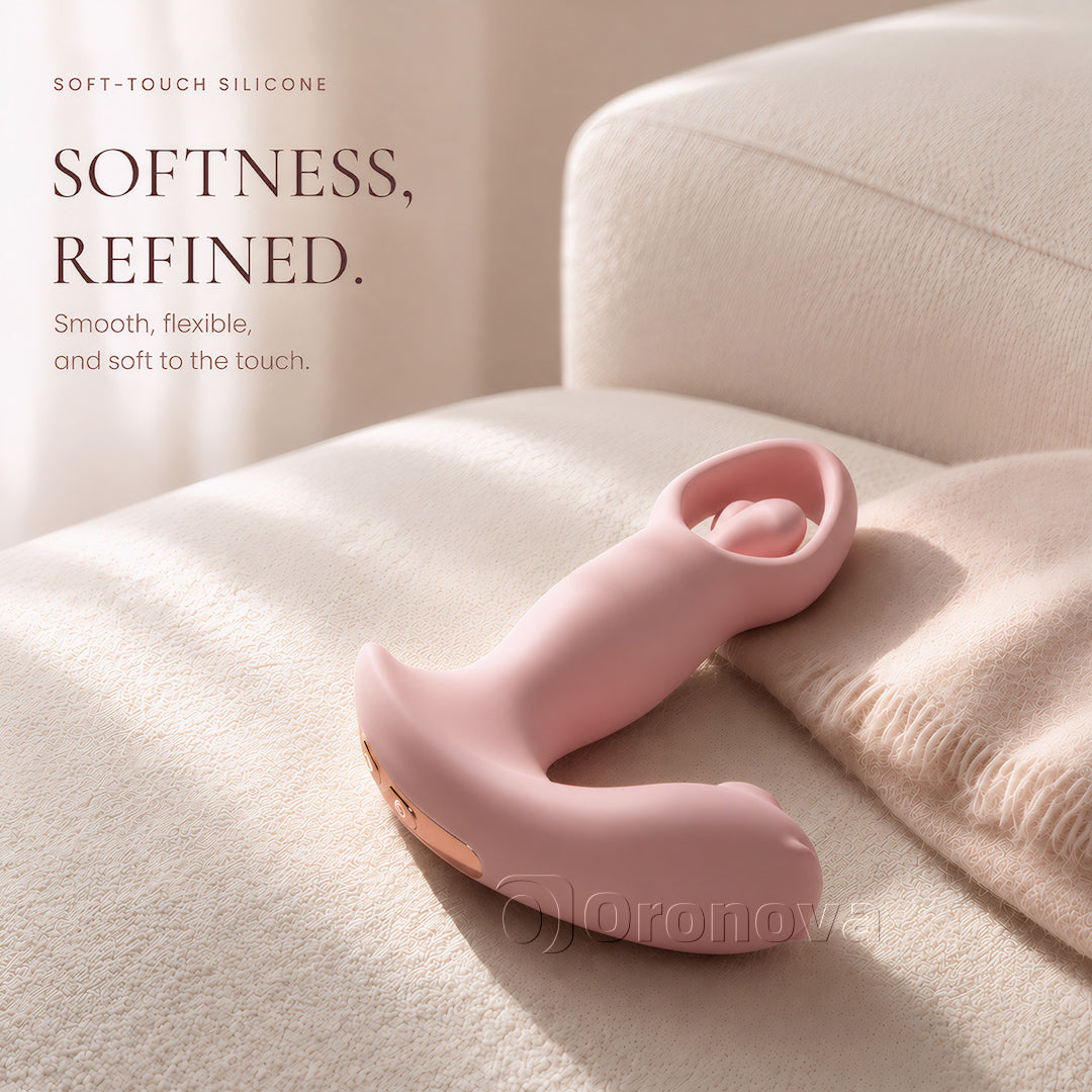 Vibrador de pulsos de flujo de aire con vibración rotatoria inteligente y aplicación 3 en 1