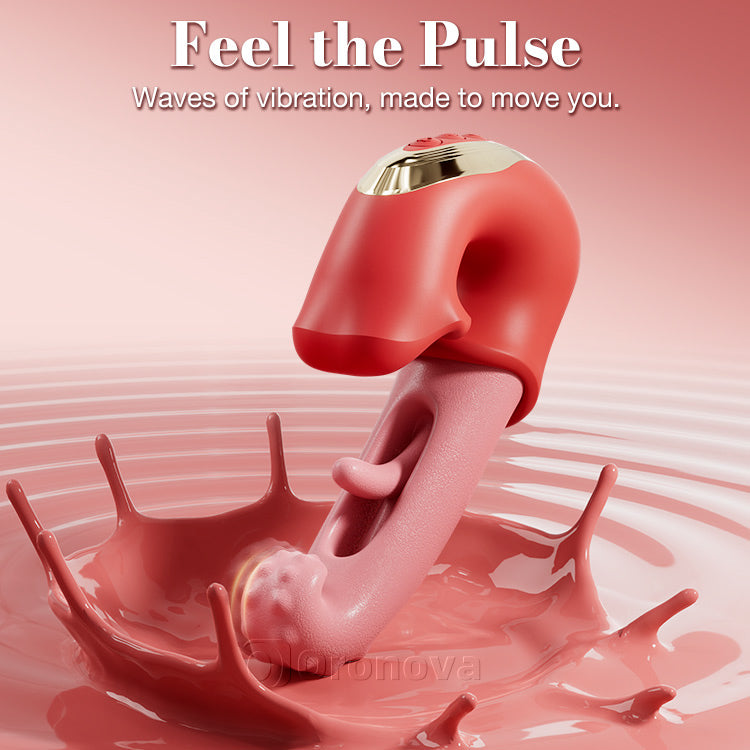 Vibrador de clítoris aleteante – Funciones de lamido y provocación, impermeable