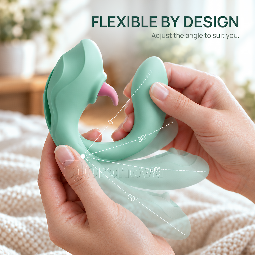 Vibrador 2 en 1 de lengua y golpeteo – Estimulación del clítoris con lamidos, 7 modos de lamido y 7 de golpeteo