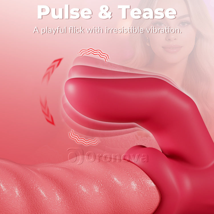 Vibrador de empuje peristáltico – Giro, estimulación clitoriana, impermeable