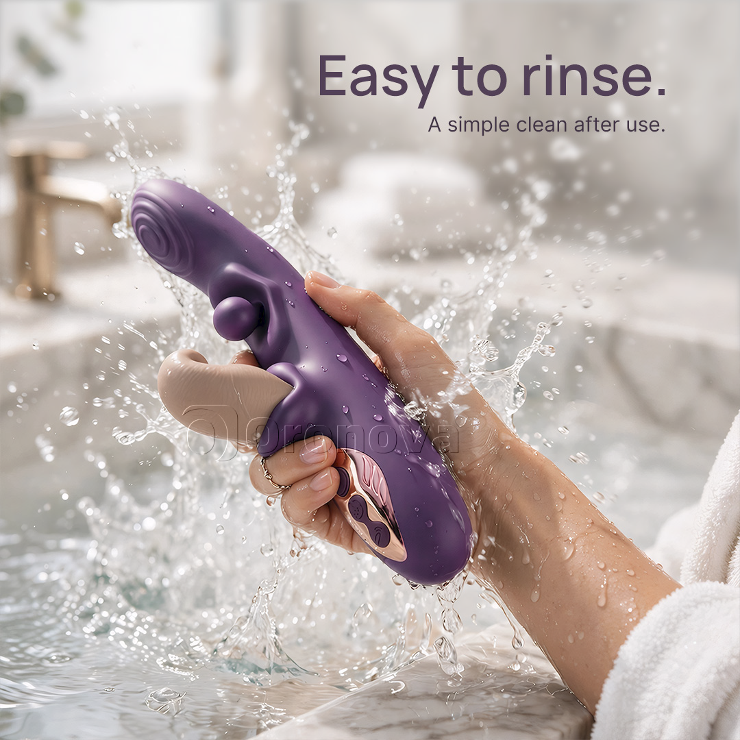 Vibrador flexible 3 en 1: bola giratoria, golpeteo y vibración multimodo