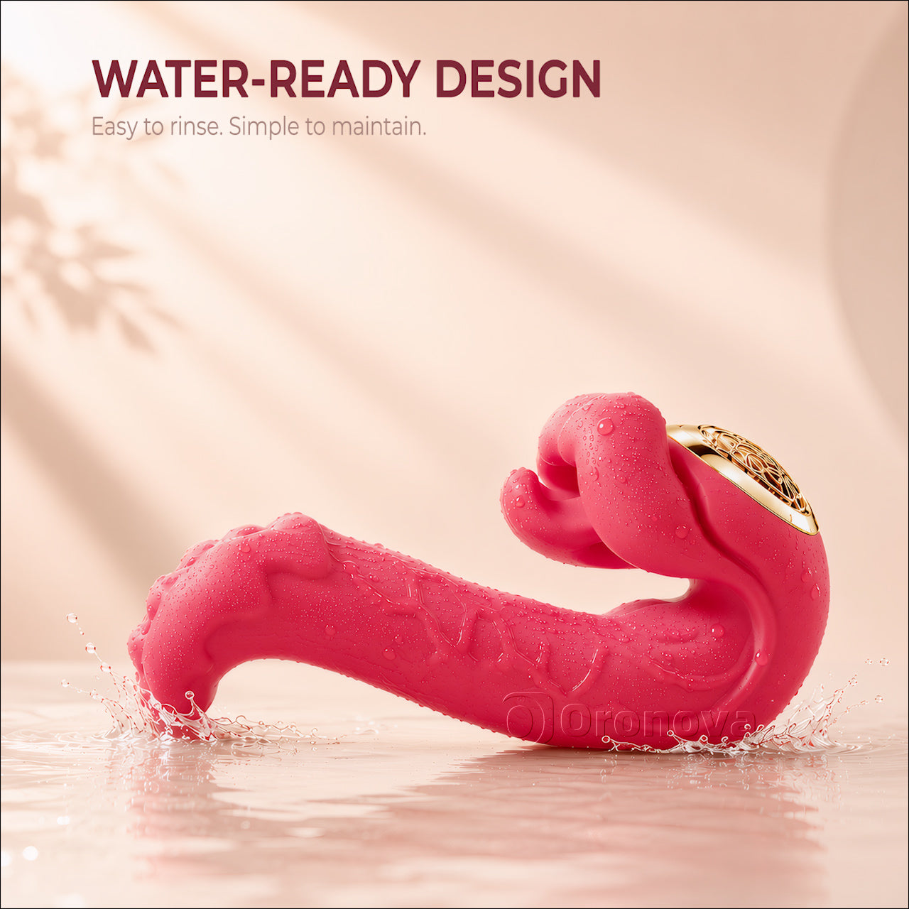 Vibrador giratorio con lengua controlado por APP 5 en 1 con calentamiento y estimulación del punto G