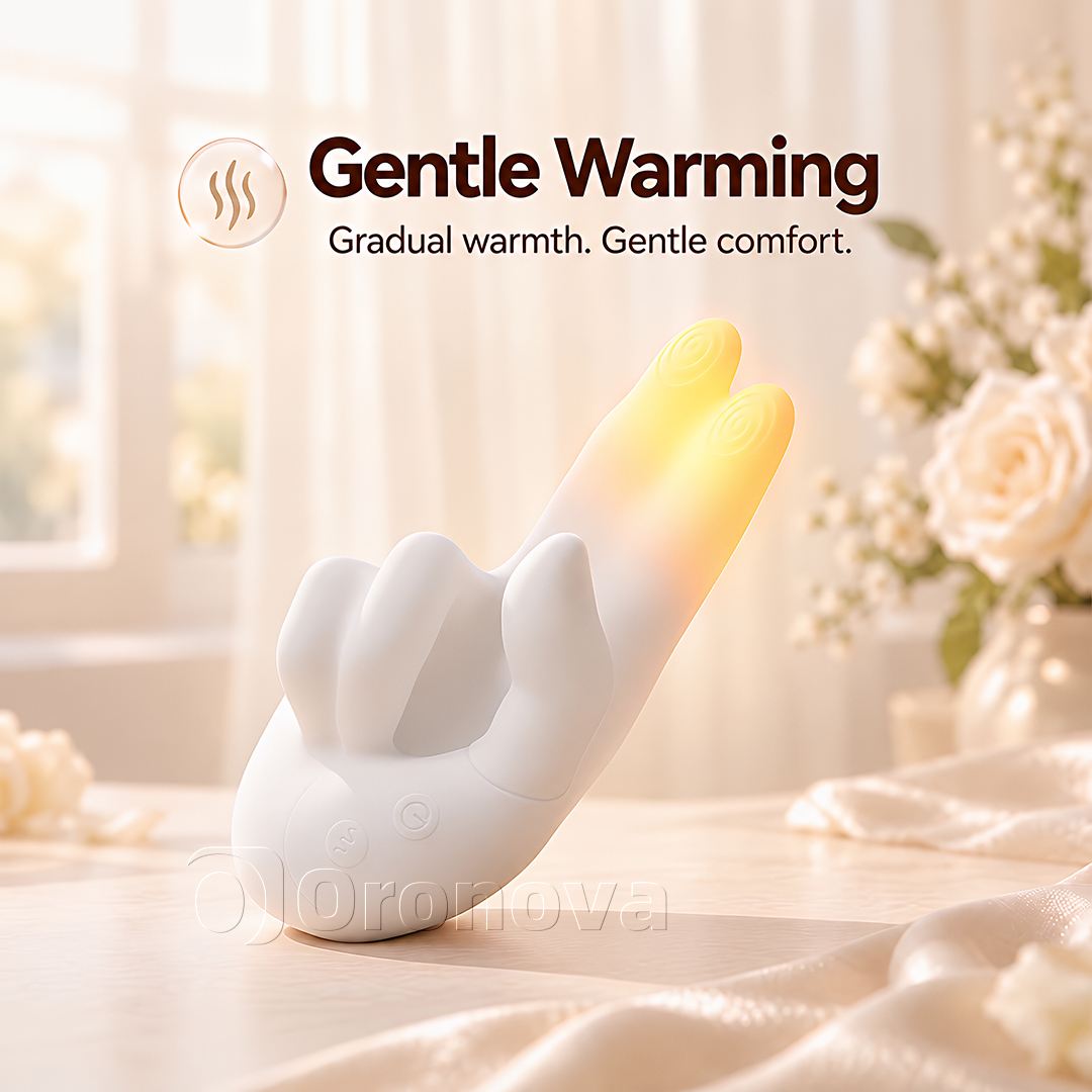 Vibrador con forma de mano - 10 modos de vibración, 10 patrones de golpeteo y estimulación con dos dedos