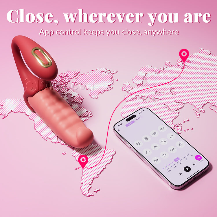 Vibrador para el Punto G, Pulsante, Estimula el Punto C, Control Remoto