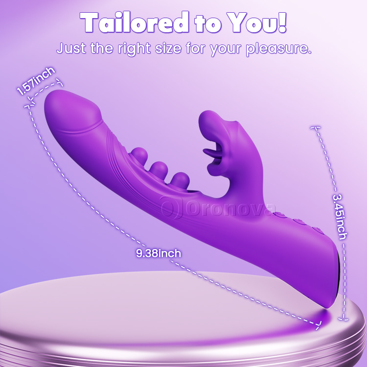 Vibrador 3 en 1 para Besos y Triple Toque – Placer Clitorial y Punto G