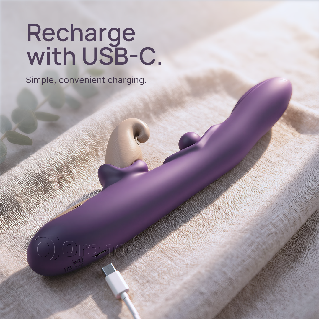 Vibrador flexible 3 en 1: bola giratoria, golpeteo y vibración multimodo