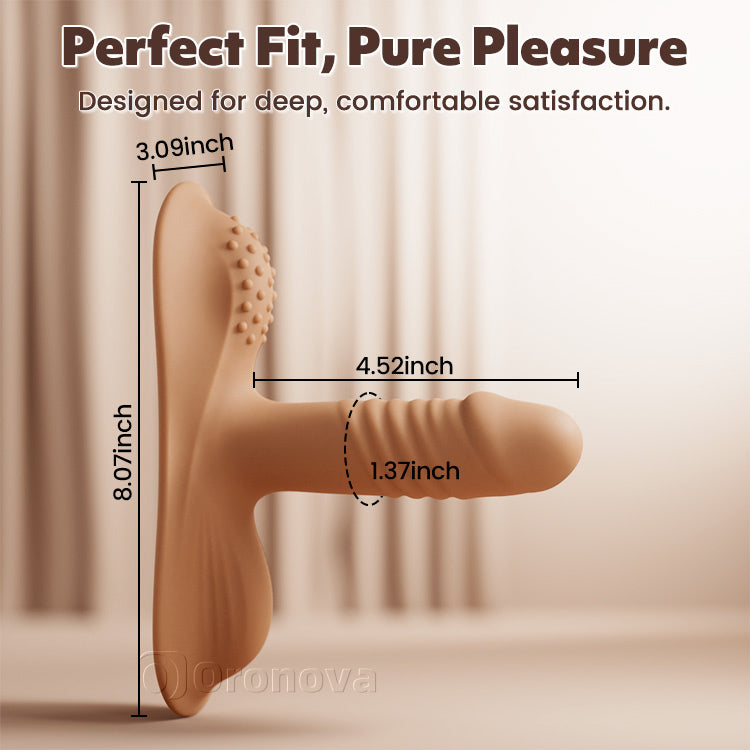 Consolador vibrador para montar femenino, estimulación anal del punto G, adecuado para parejas