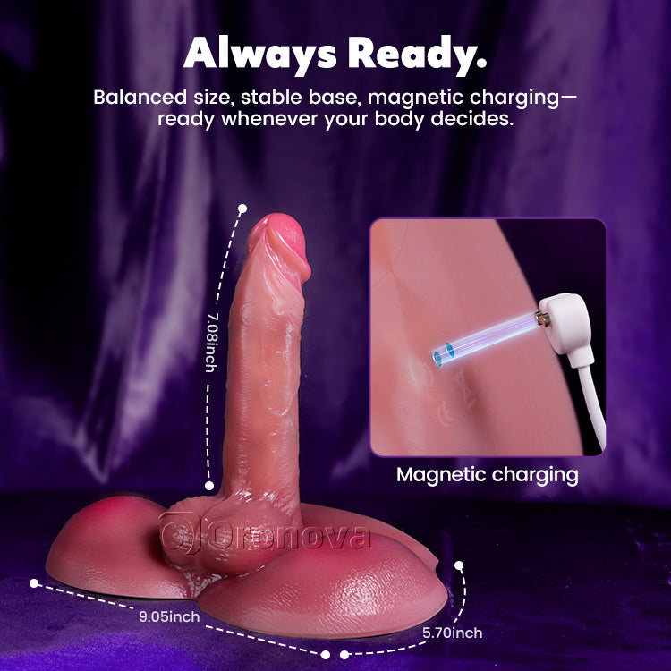 Consolador Vibrador Calefactable de 7 Pulgadas – Control Remoto