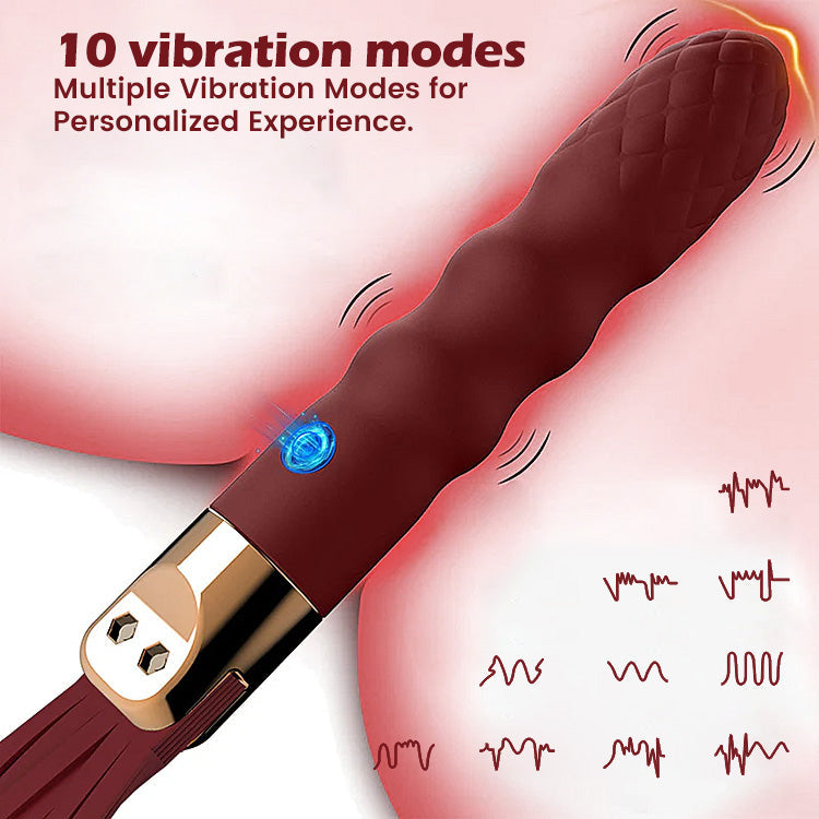 Látigo vibrador con vibrador para punto G